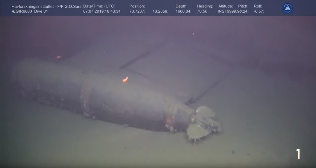 Các thủy thủ đa phần thiệt mạng vì bị lạnh, chỉ có 1 người mất tích trong lúc hỏa hoạn, 2 người chết do nổ cửa khoang thoát hiểm. Con tàu chìm xuống khu vực biển có độ sâu gần 1.700m dưới đáy biển Na Uy. Ảnh: Viện Hàng hải Na Uy.