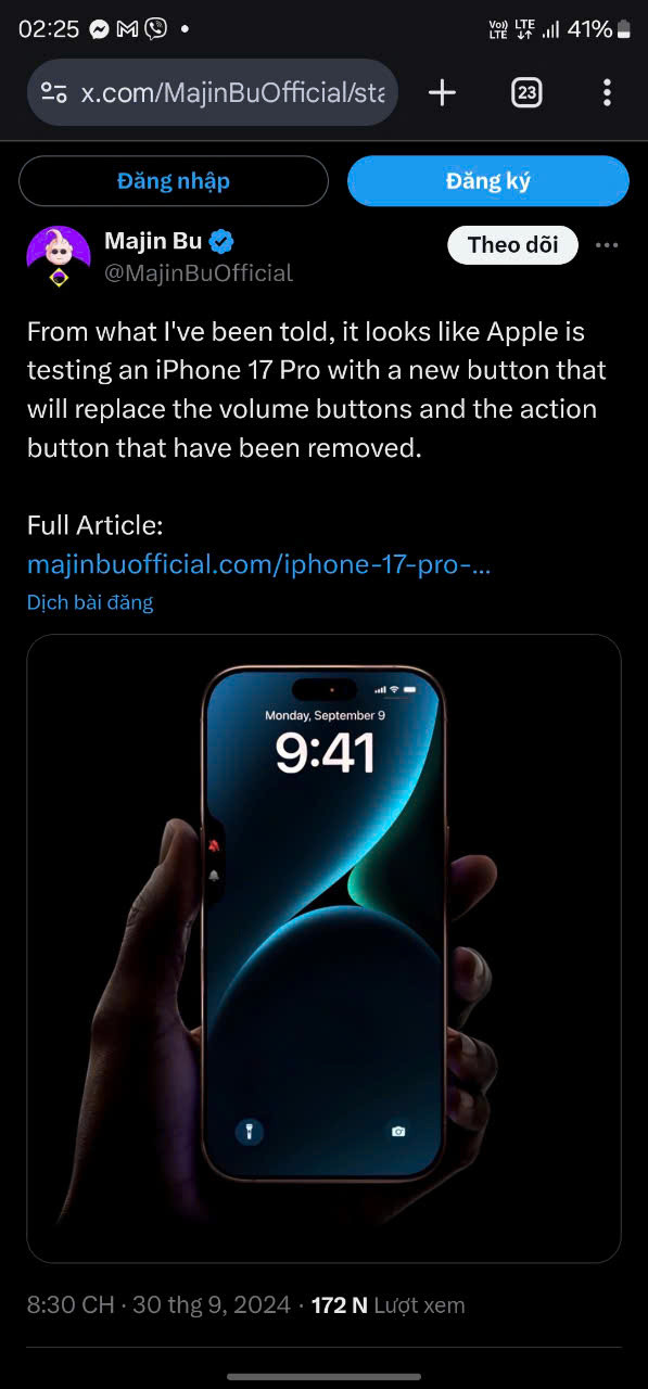 Để củng cố cho lập luận của mình, bên cạnh hình ảnh, leaker này còn kèm theo đường link đến một bài phân tích tính hợp lý của phương án nút Action đa năng mới này.