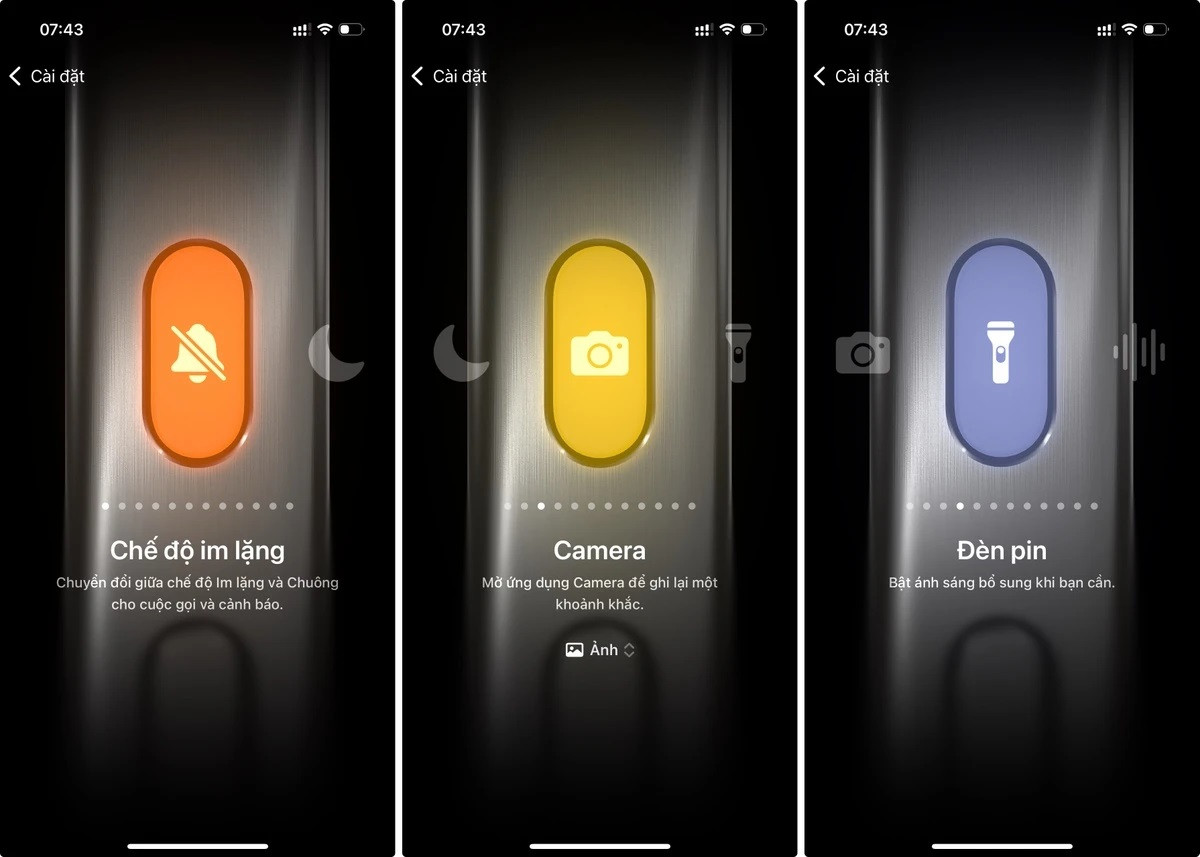Tuy nhiên, trên iOS 18 nút Action còn làm được nhiều hơn thế, đầu tiên phải kể đến các tác vụ cơ bản. Trong đó có thể kể đến là bật tắt đèn pin, khởi động camera, dịch thuật. Ảnh: Apple Insider
