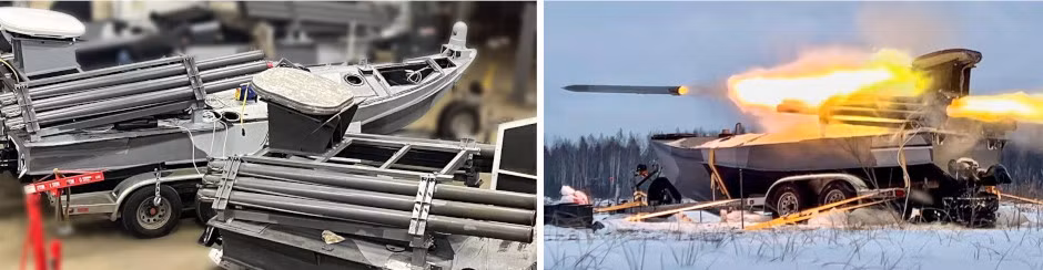 Sea Baby dài 6m, rộng 2m, có thể chạy với tốc độ 90km/h nhờ 2 động cơ 200 mã lực, hoạt động trong phạm vi 1.000 km với các thùng nhiên liệu bổ sung. Nó mang theo 850 kg vũ khí và có thể được sử dụng để phóng 6 tên lửa 122mm.