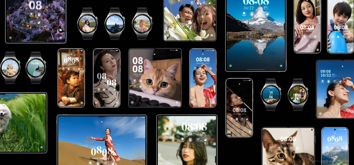 HarmonyOS NEXT mang đến trải nghiệm hoàn toàn mới cho người dùng với giao diện được thiết kế lại. Nó được thiết kế để trở nên bắt mắt hơn với hình nền động. Màn hình khóa trên HarmonyOS NEXT có thể điều chỉnh theo các yếu tố bên ngoài như thời tiết, vị trí đồng hồ, và ánh sáng.