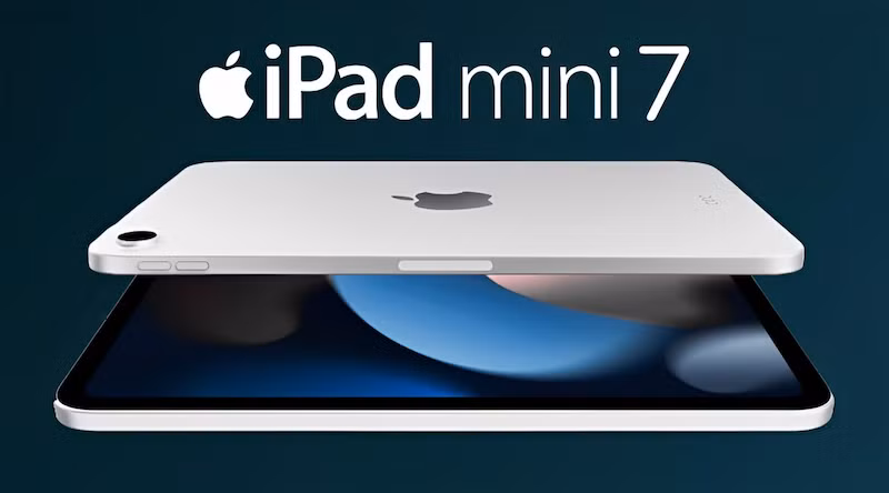 iPad mini 6 ra mắt năm 2021, đã có thiết kế hiện đại hơn với việc loại bỏ nút Home và làm mỏng viền màn hình. Tuy nhiên từ đó đến nay Apple vẫn chưa ra mắt thế hệ tiếp theo cho tablet nhỏ nhắn này. Ảnh: AI design