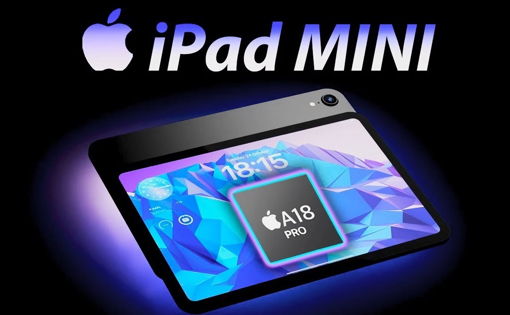 Chính vì vậy, người dùng cũng rất trông đợi Apple sẽ ra mắt iPad mini 7 trong tháng 10 này. iPad mini 7 được cho cũng sẽ có thiết kế tương tự nhưng sẽ nâng cấp phần cứng bên trong với chip A18Pro. Ảnh: AI design