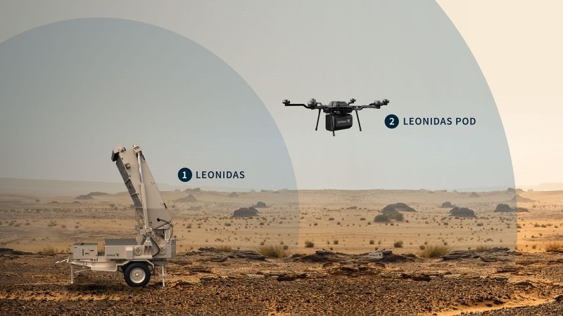 Hệ thống HPM xung dài Leonidas Expeditionary - với tên chương trình là Expeditionary Directed Energy Counter-Swarm (ExDECS) - nằm trong hợp đồng trị giá 5,5 triệu USD được ONR trao cho Epirus. Ảnh: Epius.