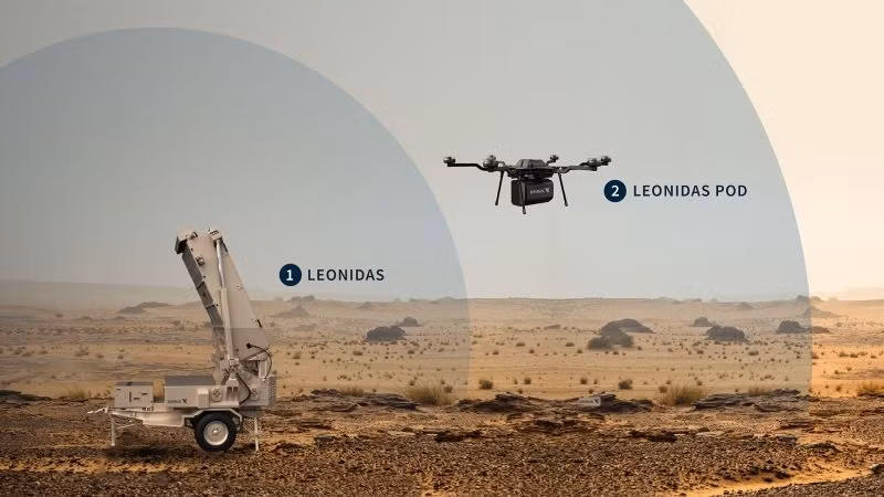 Hệ thống HPM xung dài Leonidas Expeditionary - với tên chương trình là Expeditionary Directed Energy Counter-Swarm (ExDECS) - nằm trong hợp đồng trị giá 5,5 triệu USD được ONR trao cho Epirus. Ảnh: Epius.