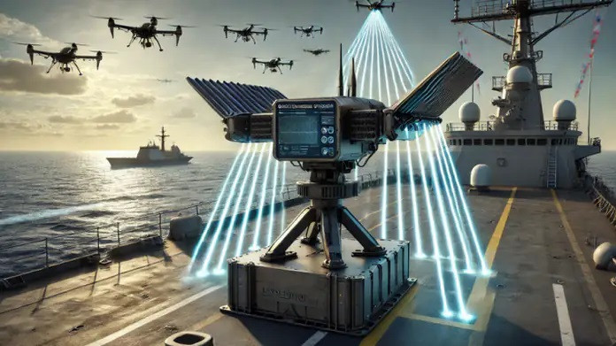 Nó có thể được triển khai đa dạng trên bộ, hoặc trên tàu chiến nhằm đáp ứng nhu cầu sử dụng tại bất cứ đâu mà lực lượng đối phương có thể sử dụng các phương tiện bay không người lái. Ảnh: Epius.