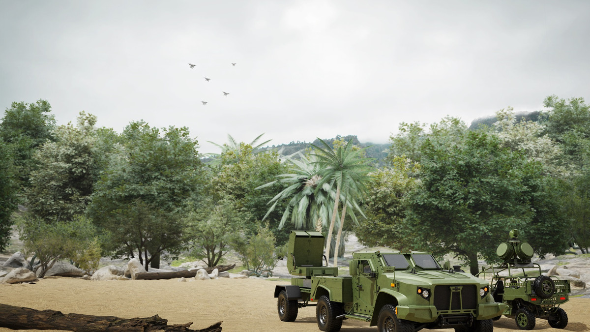 Trong cùng một thời điểm giao tranh, Leonidas có thể đánh bại nhiều máy bay không người lái, bất kể chúng hoạt động theo dạng thức bầy đàn, hay riêng lẻ. Ảnh: Epius.