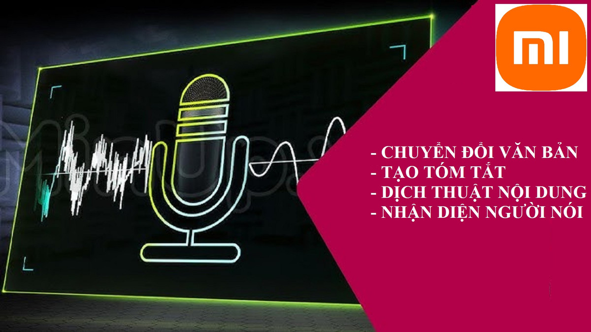 Tính năng Ghi âm AI: Bao gồm bốn chức năng chính: chuyển đổi giọng nói thành văn bản, tạo tóm tắt tự động, nhận diện người nói và dịch thuật AI. Ảnh: Tuệ Minh