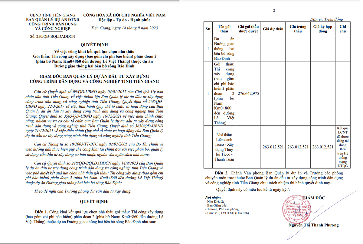 Tiền Giang: Gói thầu gần 70 tỷ có về tay Cty thủy lợi TICCO? - Hình 5 Tien Giang: Goi thau gan 70 ty co ve tay Cty thuy loi TICCO?-Hinh-5