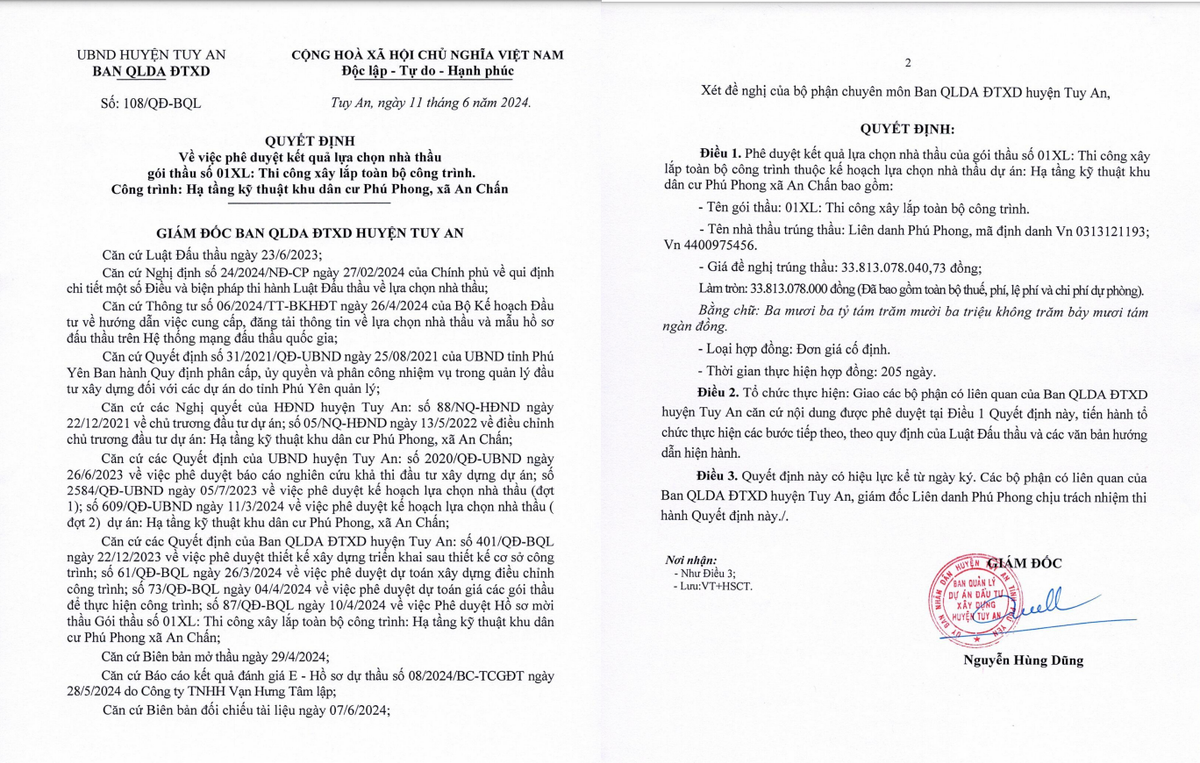 Phú Yên: 1 ngày, Cty Nắng Ban Mai trúng 2 gói thầu xây lắp Phu Yen: 1 ngay, Cty Nang Ban Mai trung 2 goi thau xay lap