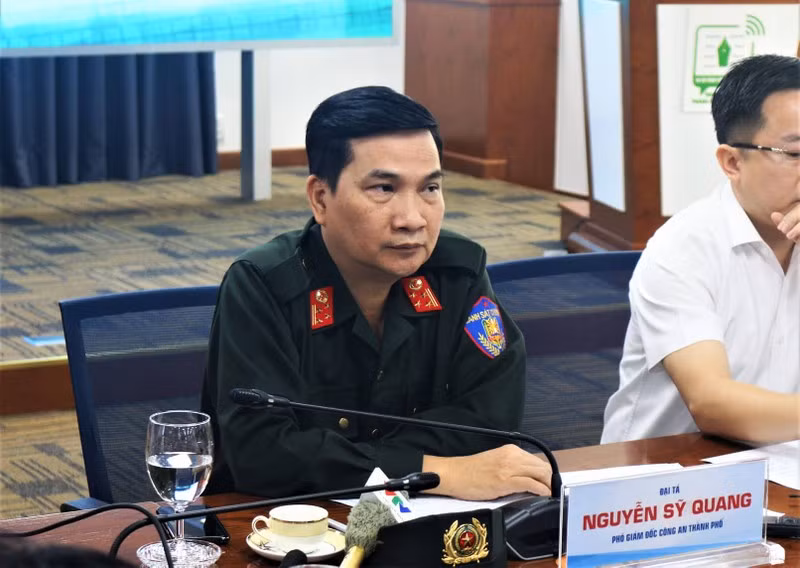 Từ tháng 4/2019 đến nay, ông Quang được bổ nhiệm giữ chức vụ Thủ trưởng Cơ quan An ninh điều tra, Phó giám đốc Công an TP.HCM. (Ảnh: Quốc Thắng)