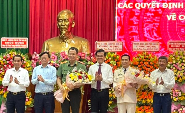 Sáng 1/7, thiếu tướng Nguyễn Sỹ Quang, Phó giám đốc Công an TP.HCM đã được trao quyết định điều động, bổ nhiệm làm Giám đốc Công an tỉnh Đồng Nai. (Ảnh: T.L)