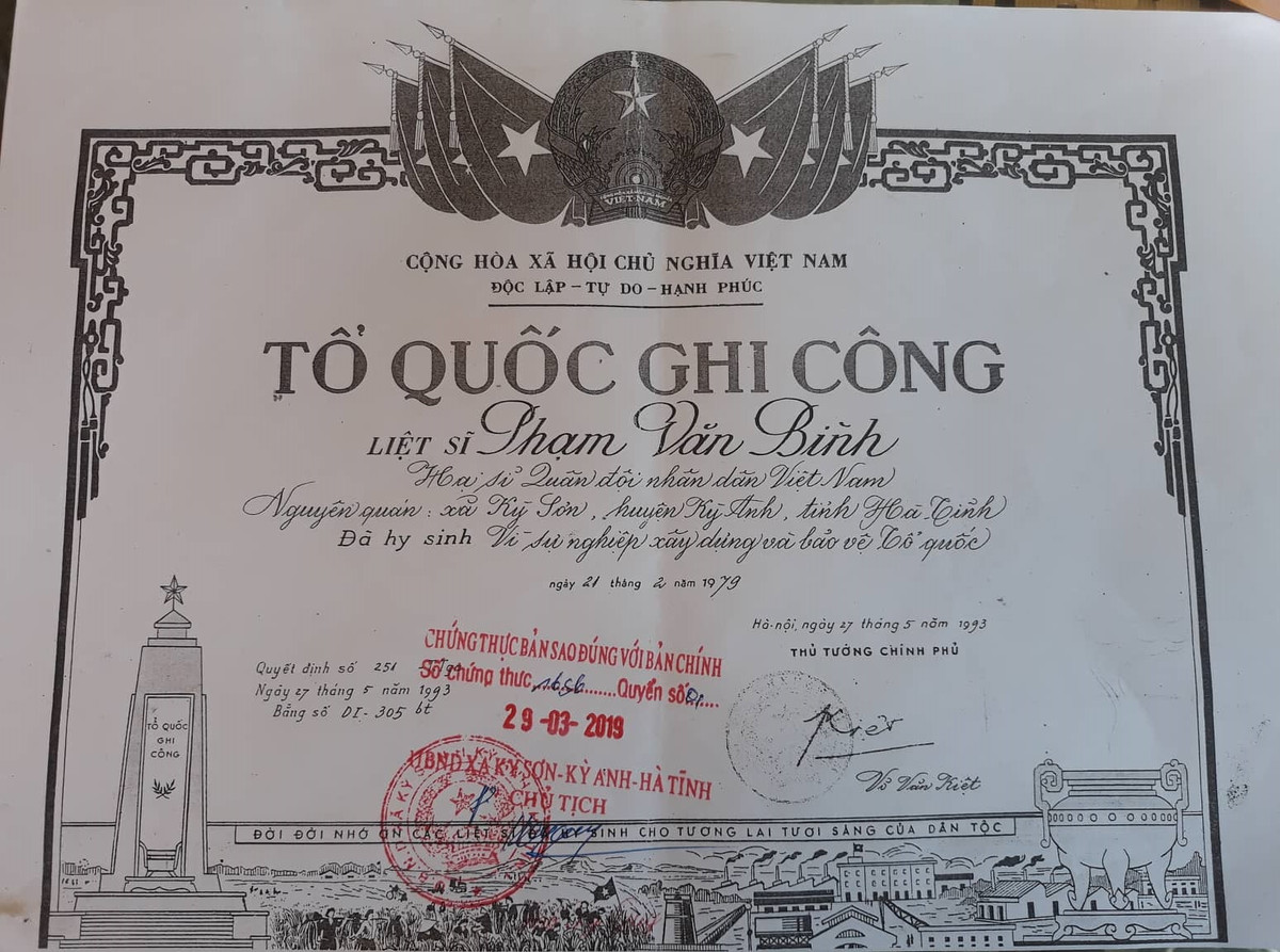 Liệt sĩ trở về sau 40 năm ở Hà Tĩnh: Cuộc sống giờ ra sao? - Hình 3 Liet si tro ve sau 40 nam o Ha Tinh: Cuoc song gio ra sao?-Hinh-3