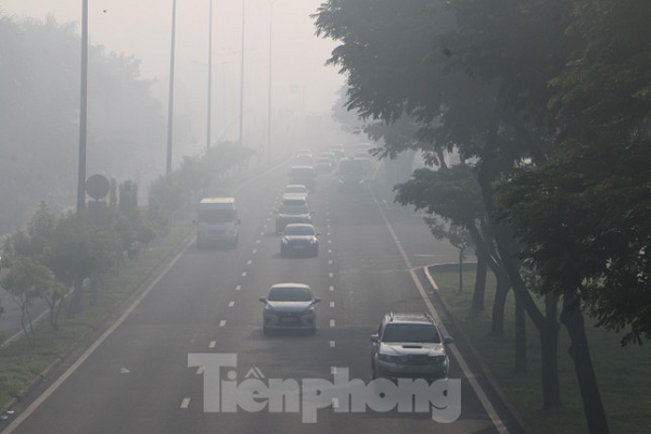 Đường Võ Văn Kiệt vào lúc 7h15 sáng 22/7. (Ảnh: Tiền Phong)