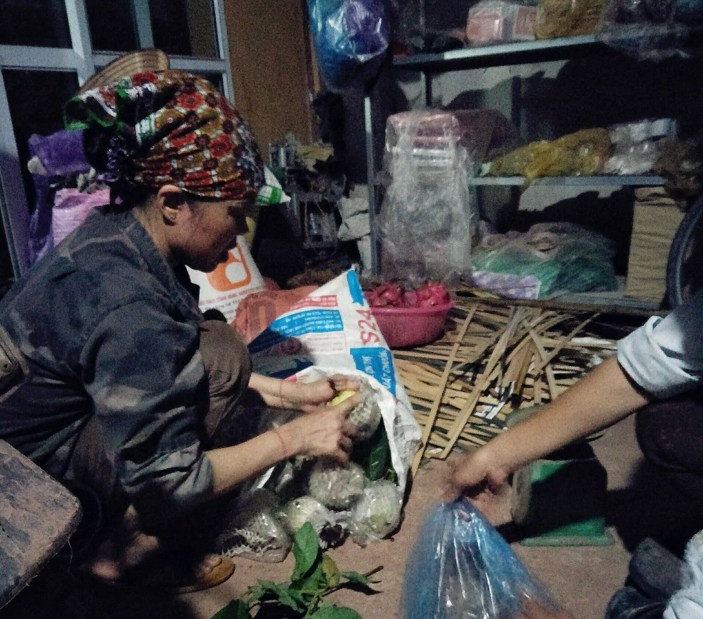 Hằng ngày vào dịp thời vụ, vợ chồng ông Miên đi làm đồng, trồng cây ăn quả. Khi hết thời vụ, ông Miên đi xây, phụ hồ, kiếm thêm thu nhập.