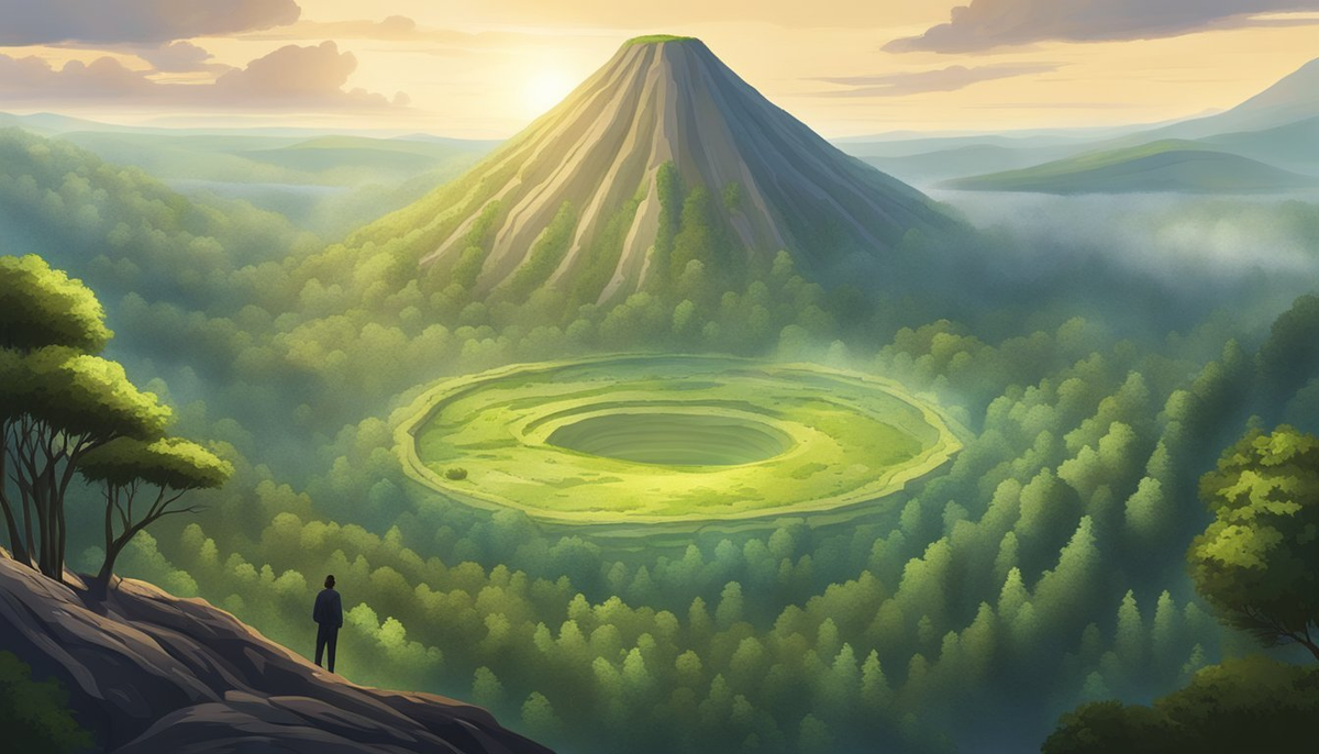 Giả thuyết của giáo sư Voronin cho rằng đây là một "núi lửa khí" độc đáo, nhưng nhiều chi tiết vẫn chưa được giải đáp.(Ảnh: Factual America)