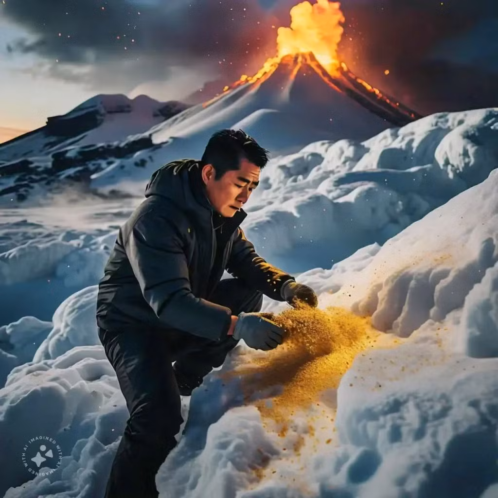 Đáng kinh ngạc hơn, bụi vàng từ Erebus có thể bay xa tới hơn 1.000 km. Tuy nhiên, việc thu gom vàng ở đây gần như bất khả thi do kích thước hạt quá nhỏ và điều kiện thời tiết khắc nghiệt của Nam Cực. Không chỉ vàng, Erebus còn phun ra các hạt kim loại quý hiếm khác, biến nó thành một kho báu địa chất quý giá nhưng khó tiếp cận.(Ảnh: Kidz Herald).