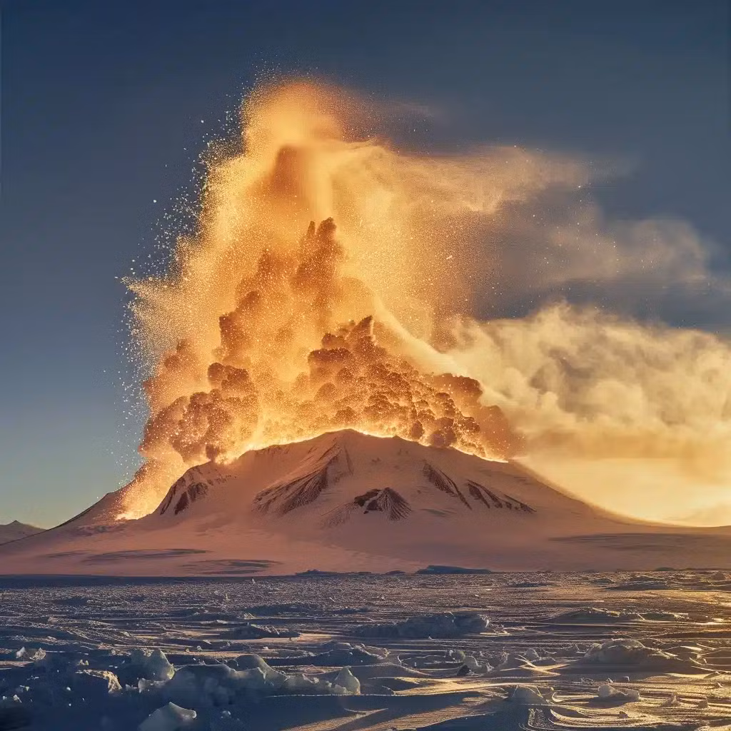 Erebus thu hút sự chú ý của các nhà khoa học toàn cầu nhờ khả năng đặc biệt: mỗi ngày, nó phun ra khoảng 80 gram vàng siêu nhỏ dưới dạng bụi mịn, trị giá khoảng 6.000 USD. Những tinh thể vàng này, nhỏ hơn 20 micromet, được phát hiện trong các luồng khí và bụi do núi lửa thải ra.(Ảnh: Kidz Herald)