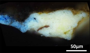Plumbonacrite là sản phẩm phụ của oxit chì, cũng xuất hiện trong các tác phẩm của Rembrandt thế kỷ 17.(Ảnh: American Chemical Society)