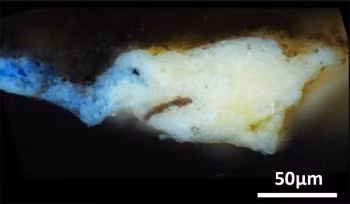 Plumbonacrite là sản phẩm phụ của oxit chì, cũng xuất hiện trong các tác phẩm của Rembrandt thế kỷ 17.(Ảnh: American Chemical Society)