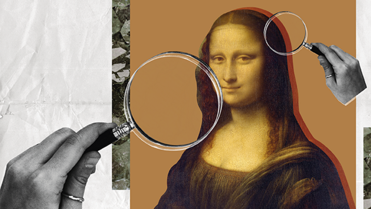 Mảnh sơn phân tích chỉ có kích thước bằng sợi tóc, được nghiên cứu bằng máy gia tốc synchrotron hiện đại.(Ảnh: The Analytical Scientist)