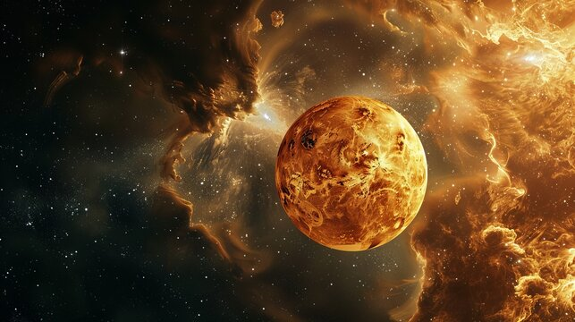 Các nhà khoa học tiết lộ một hành tinh bí ẩn, được cấu thành gần như hoàn toàn từ vàng, hình thành qua vụ nổ siêu tân tinh đặc biệt. (Ảnh: Adobe Stock)