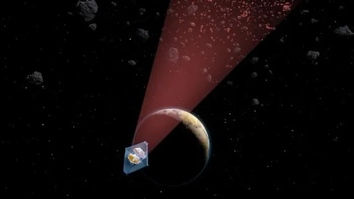 "Mắt thần" của NASA - kính viễn vọng không gian James Webb đã phát hiện 138 tiểu hành tinh mới nằm giữa quỹ đạo Sao Hỏa và Sao Mộc. Những tiểu hành tinh này có kích thước từ cỡ một chiếc xe buýt đến một sân vận động, và một số trong đó đang lao về phía Trái Đất. (Ảnh: Ella Maru &amp; Julien de Wit)