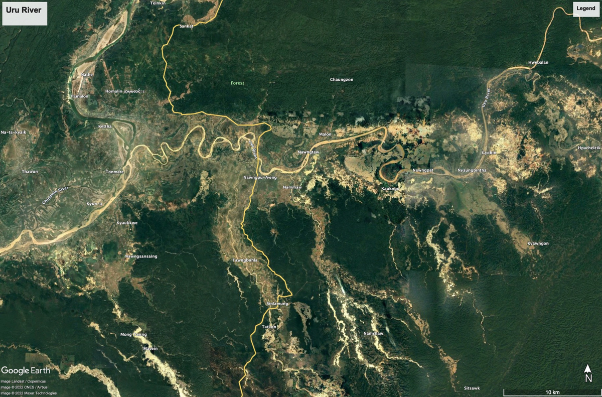 Sông Uyu và ngành khai thác ngọc bích đóng vai trò quan trọng trong kinh tế Myanmar nhưng cũng đặt ra thách thức lớn về bảo vệ tài nguyên và môi trường. (Ảnh: Myanmar Now) 