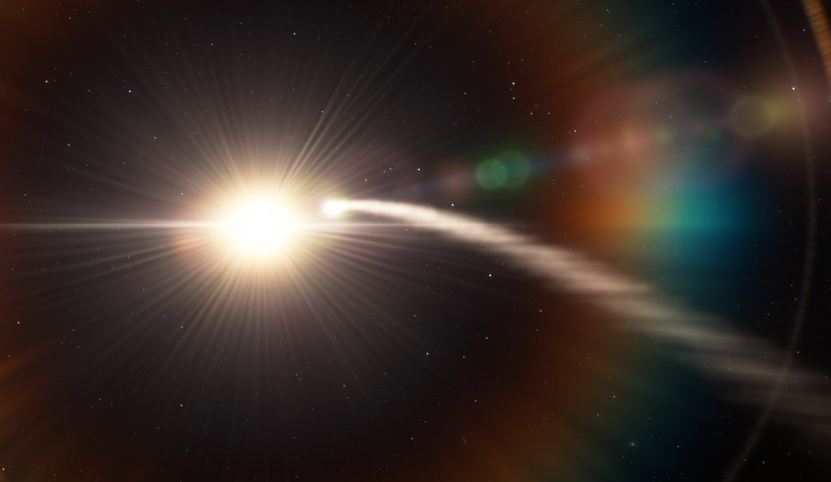 Hiện tượng này khiến WASP-69 b mất đi một phần khối lượng, ước tính gấp 7 lần Trái Đất kể từ năm 2014.(Ảnh: Universe Space Tech)