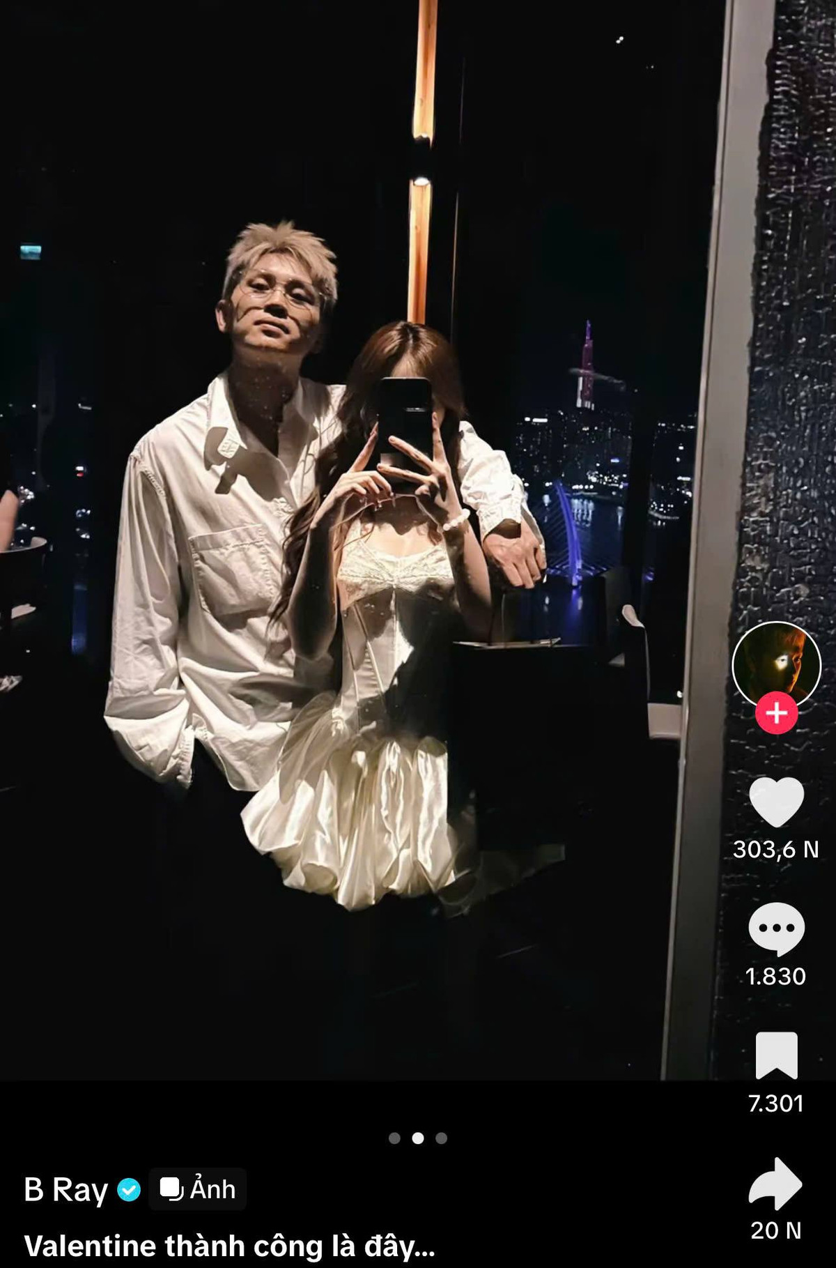 Qua 2 bức hình mà nam rapper chia sẻ với chi tiết trang phục sexy đáng chú ý, có thể thấy vóc dáng của cô nàng khá nóng bỏng, thu hút.