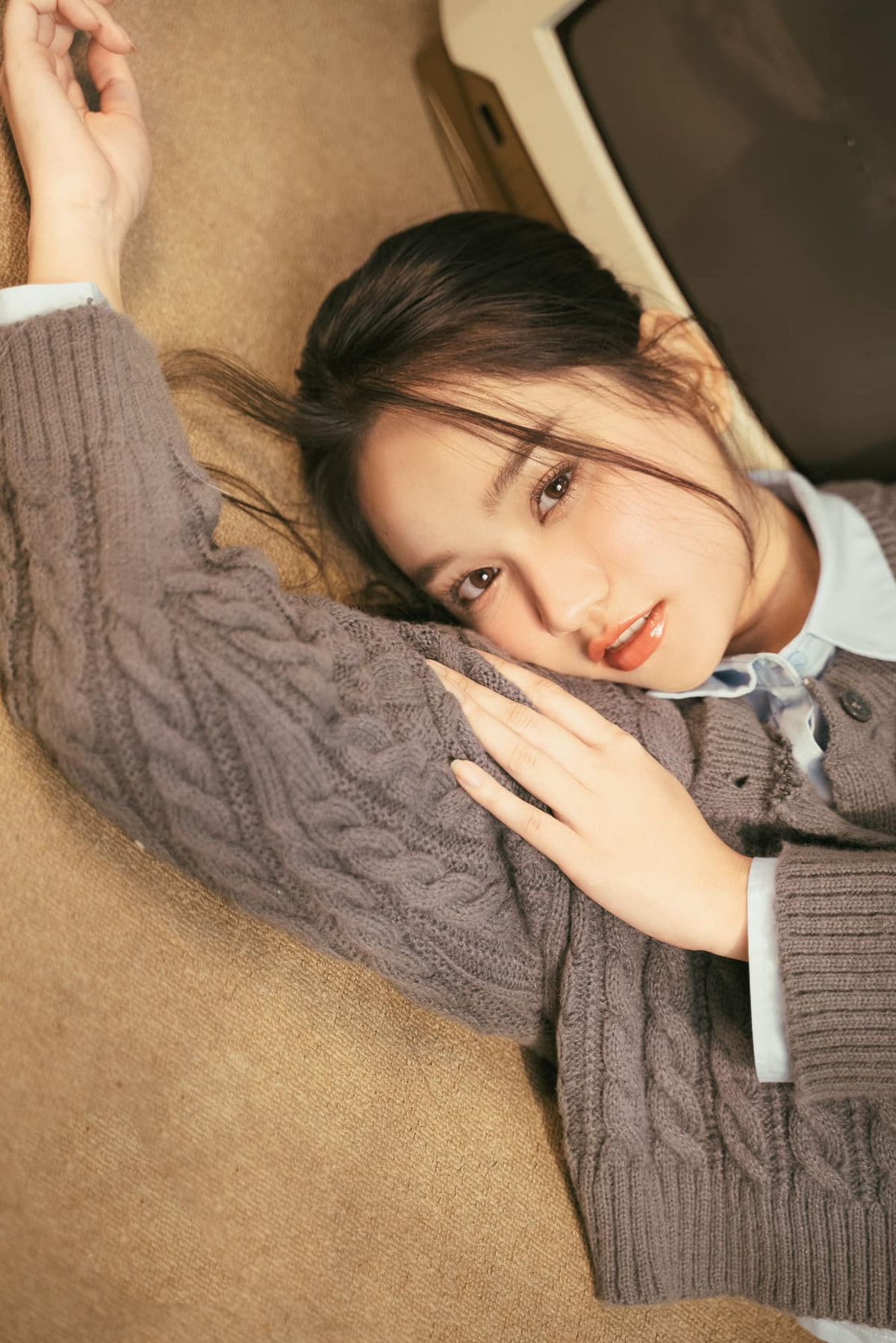 Trúc Anh có đôi mắt to tròn - từng được đạo diễn Victor Vũ nhận xét giống nguyên mẫu Hà Lan trong truyện "Mắt biếc".