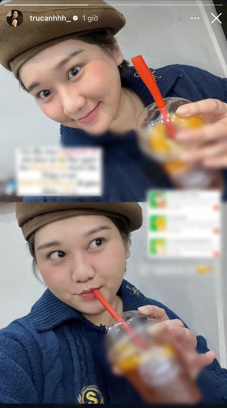 Trong những tấm hình cận mặt, cô nàng xuất hiện với đôi má bánh bao và khuôn mặt đầy đặn.