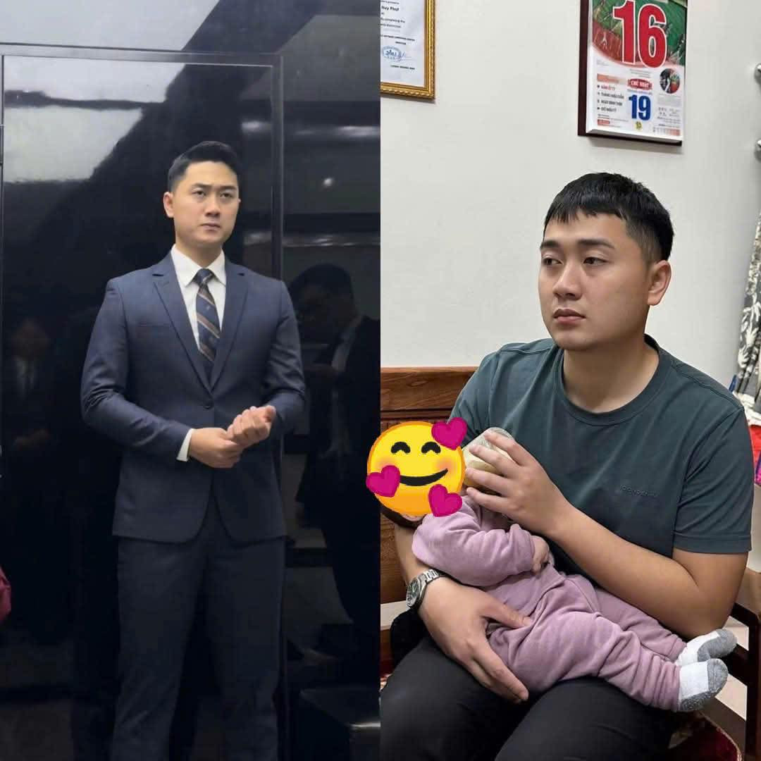 Khi chưa cưới thì như tổng tài trong truyện ngôn tình, còn sau khi có con vào thì đúng hình tượng ông bố bỉm sữa mẫu mực.