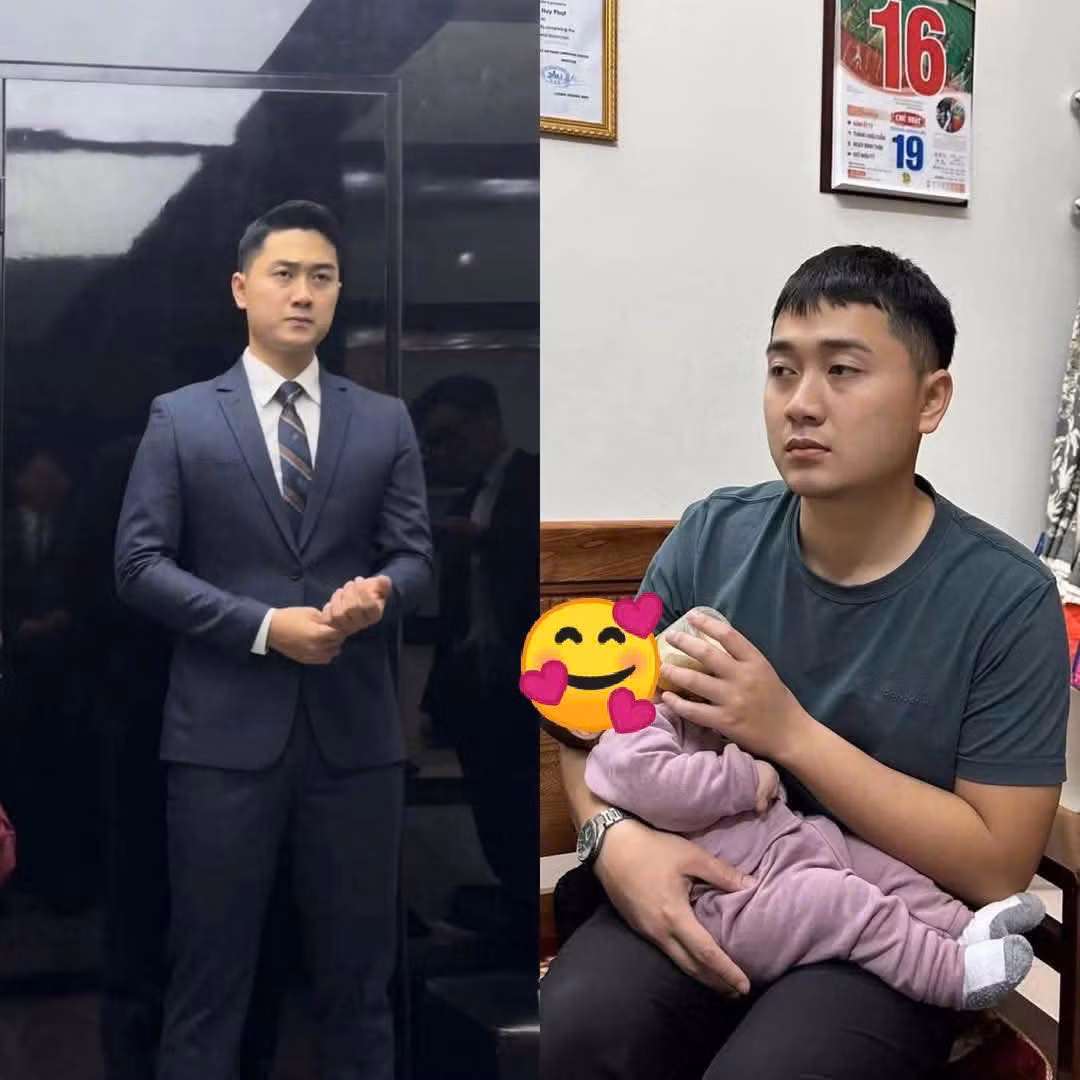 Khi chưa cưới thì như tổng tài trong truyện ngôn tình, còn sau khi có con vào thì đúng hình tượng ông bố bỉm sữa mẫu mực.