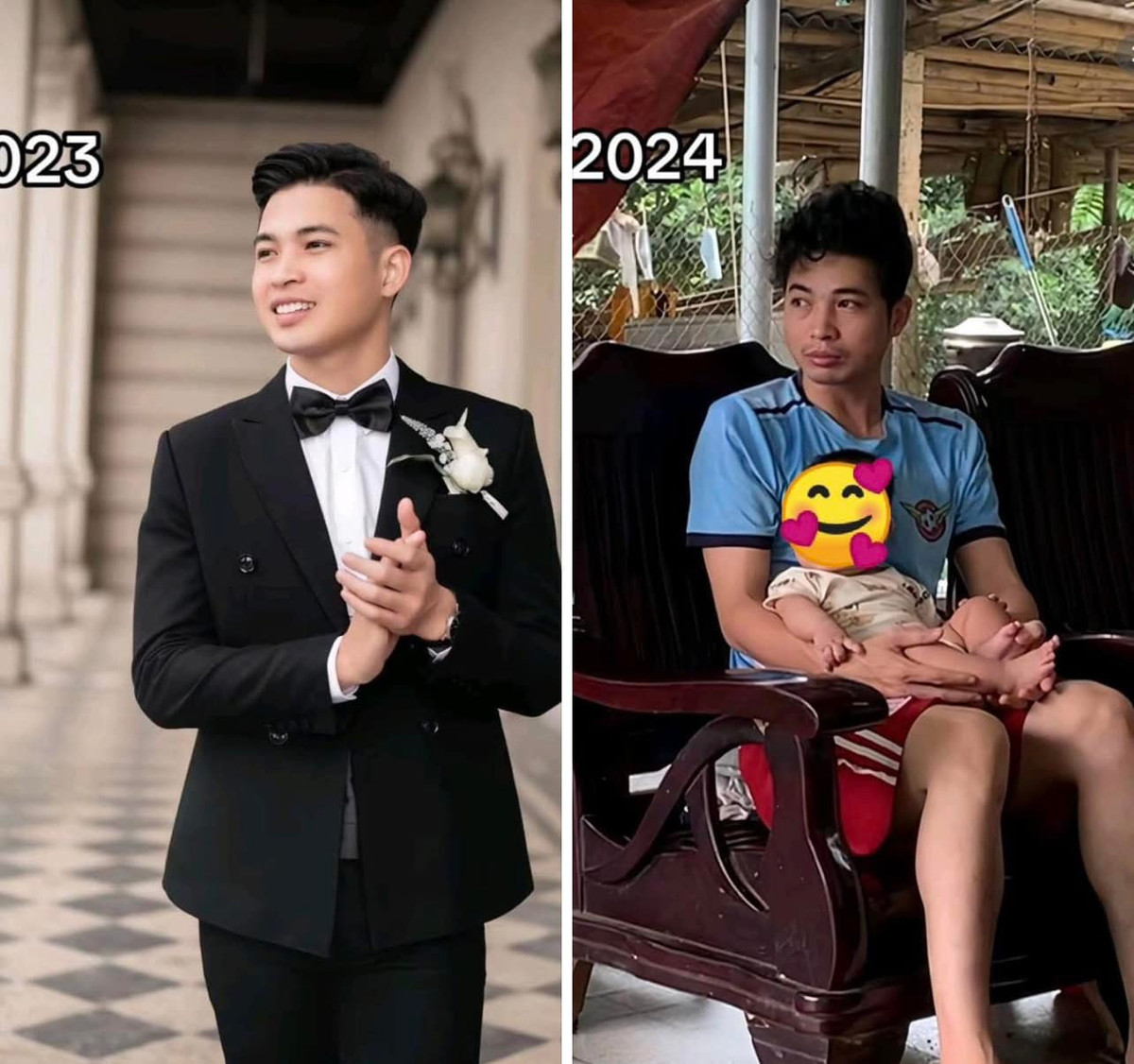 Trong khi các chị em thì vui vẻ rủ nhau đu trend, các anh chồng bày tỏ "mếu máo" hài hước: "Đấy ai bảo lấy vợ sướng bước ra đây nào", "phận trai 12 bến nước".