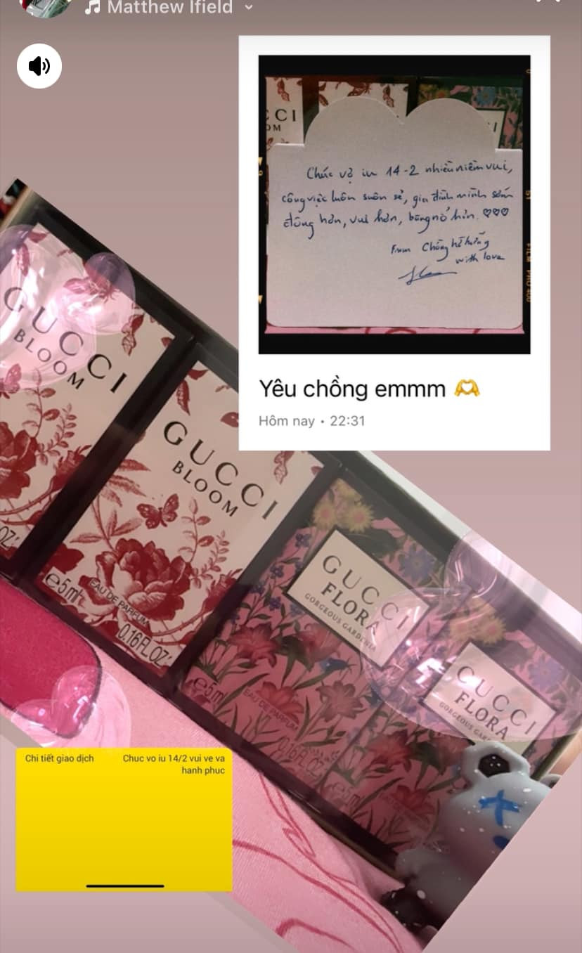 Nhiều chị em còn tranh thủ khoe quà, đồng thời "flex" người thương một cách khéo léo, tinh thế.