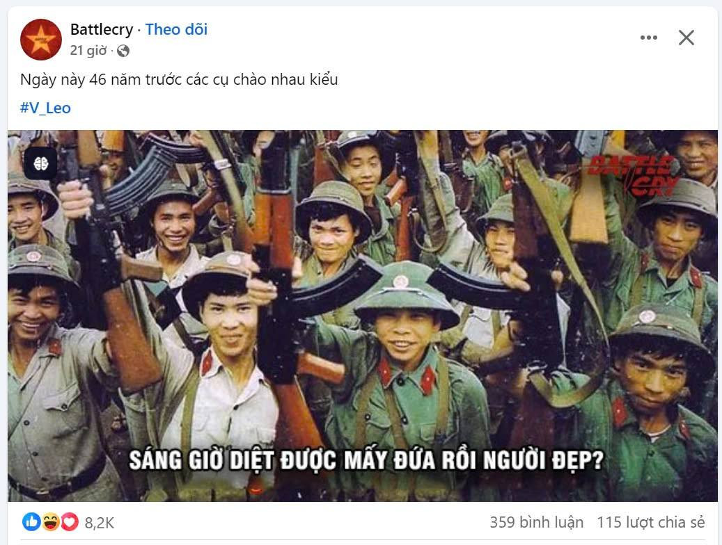 Nhiều fanpage đã nhanh chóng bắt trend câu nói phù hợp với nội dung của page mình.