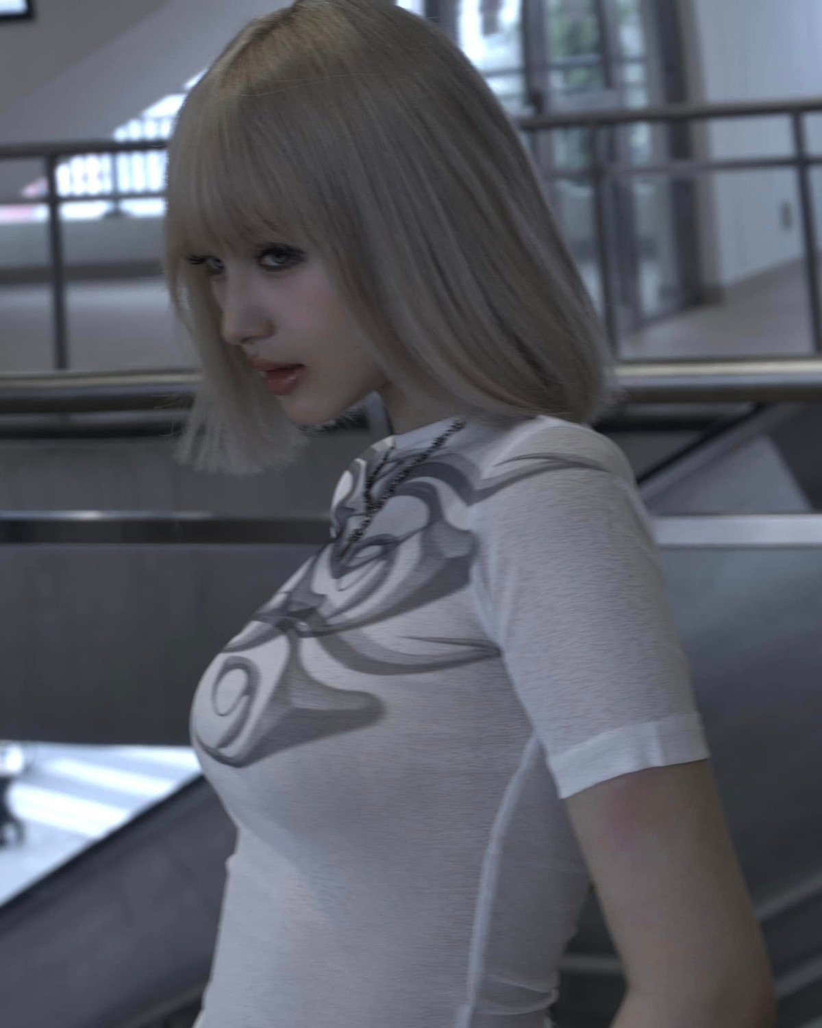 Cách trang điểm theo phong cách phương Tây với sự nhấn nhá mắt tone khói khiến cô nàng trông sắc sảo hơn.