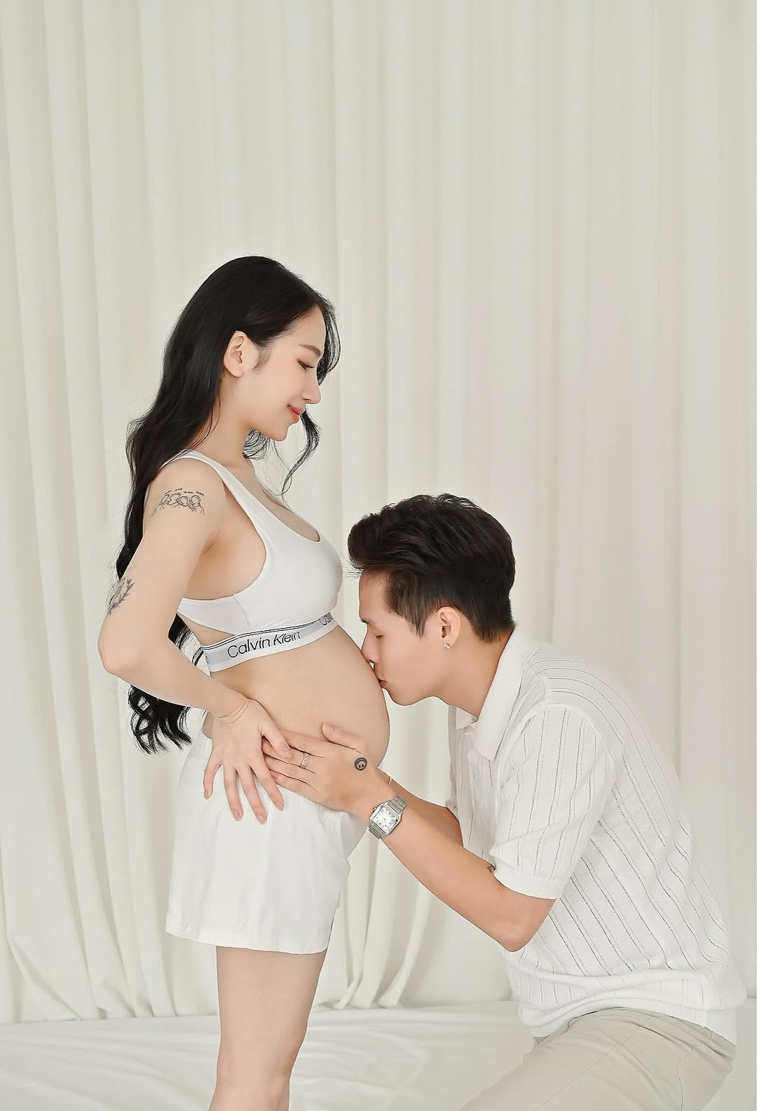 Joyce Phạm cho biết cô dự sinh vào tháng 6/2025 và hiện chưa biết giới tính của con thứ 4.