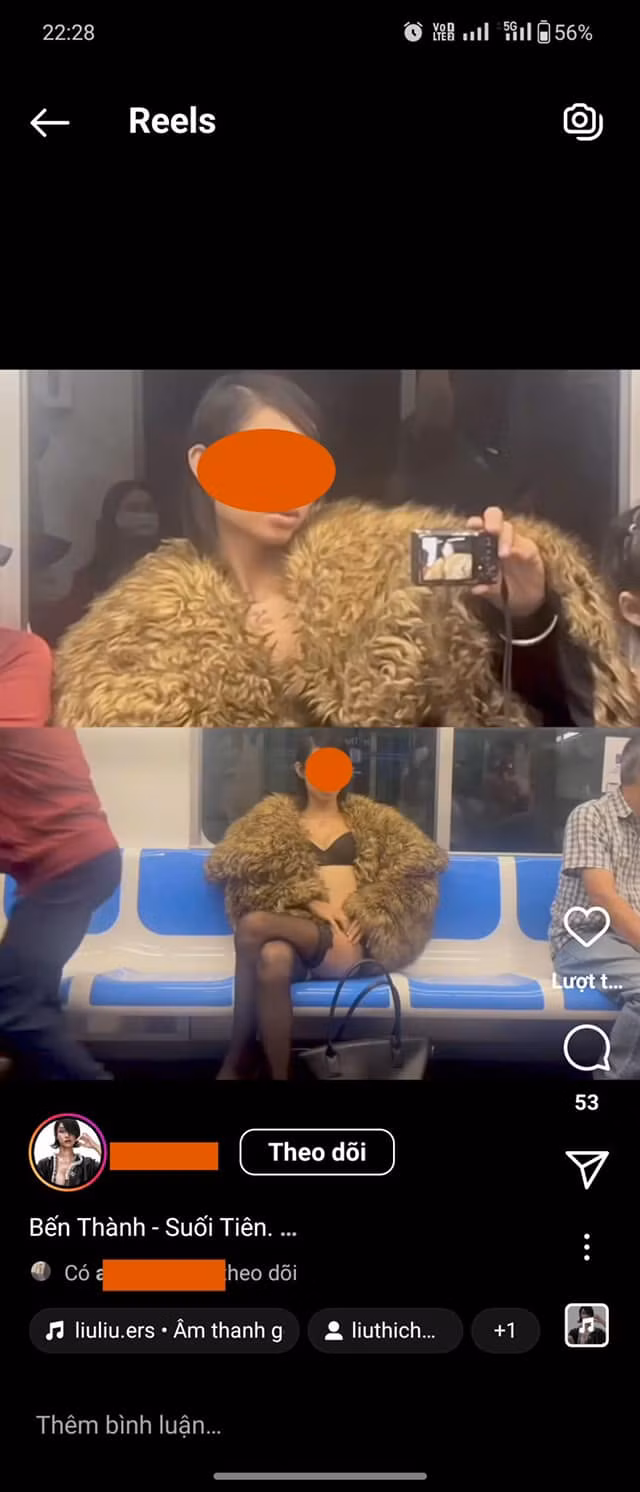 Tàu điện metro đã chính thức đi vào hoạt động tại Sài Gòn, thu hút rất nhiều hành khách, đồng thời cũng nhiều bạn trẻ đã đến đây để chụp ảnh check-in để có những bộ ảnh sống ảo. Mới đây, một màn "sống ảo" đã khiến netizen dậy sóng khi cô gái trong bộ ảnh check-in được cho là ăn mặc có phần phản cảm, kém duyên nơi công cộng.