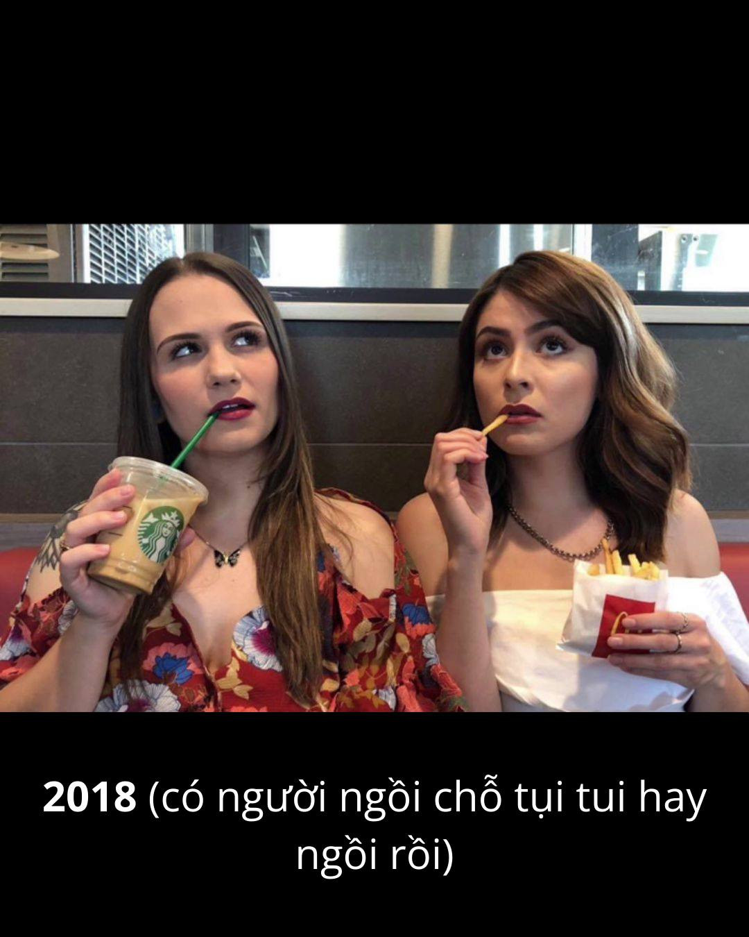 Năm 2018, cặp đôi đã phải thực hiện bộ ảnh ở một vị trí khác do chỗ ngồi quen thuộc đã có người ngồi.