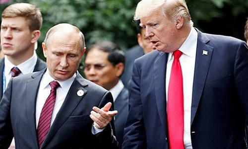 Tổng thống Donald Trump và tổng thống Nga Vladimir Putin sẽ gặp nhau tại thủ đô Helsinki của Phần Lan. (Ảnh: Reuters)