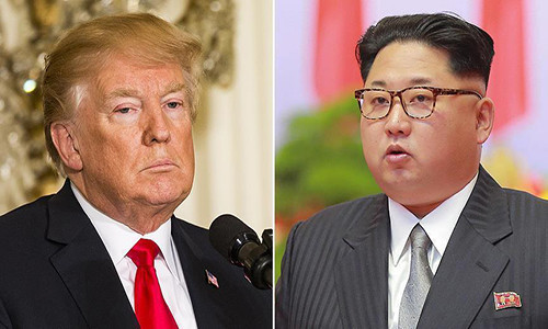 Tổng thống Trump (trái) và nhà lãnh đạo Triều Tiên Kim Jong-un đã đến Singapore để chuẩn bị cho Thượng đỉnh Mỹ-Triều. Ảnh: AA.