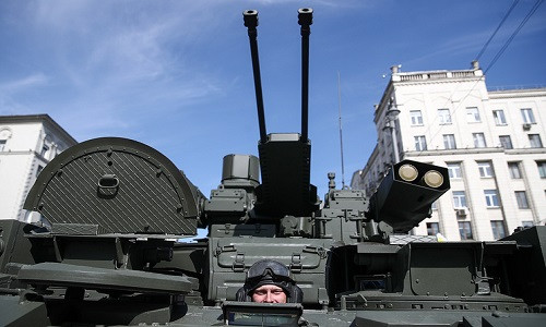 Xe chiến đấu hộ vệ tăng Terminator của Nga sẽ được trang bị đạn thông minh. Ảnh: TASS.