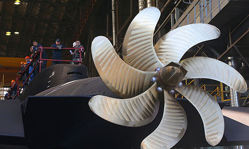 Hai tàu ngầm diesel-điện lớp Varshavyanka thuộc Đề án 636.3 sẽ được bàn giao cho Hạm đội Thái Bình Dương của Nga vào tháng 11/2020. Ảnh: TASS.