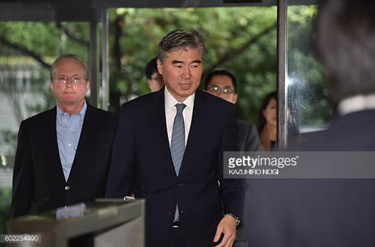 Trước thềm thượng đỉnh Mỹ-Triều, Sung Kim, cựu Đại sứ Mỹ tại Hàn Quốc, hiện là Đại sứ Mỹ tại Philippines, đã được triệu tập từ thủ đô Manila trở về để dẫn dắt các công tác chuẩn bị cho cuộc gặp lịch sử sắp tới. Ảnh: Getty.