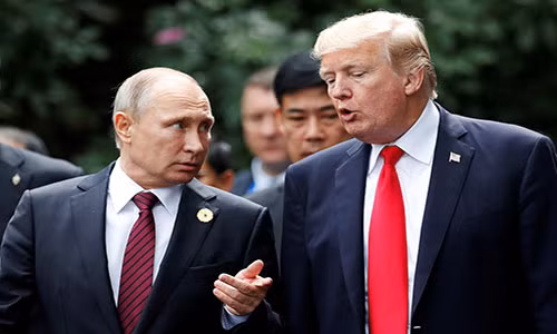 Tổng thống Nga Vladimir Putin (trái) và người đồng cấp Mỹ Donald Trump. Ảnh: National Interest.