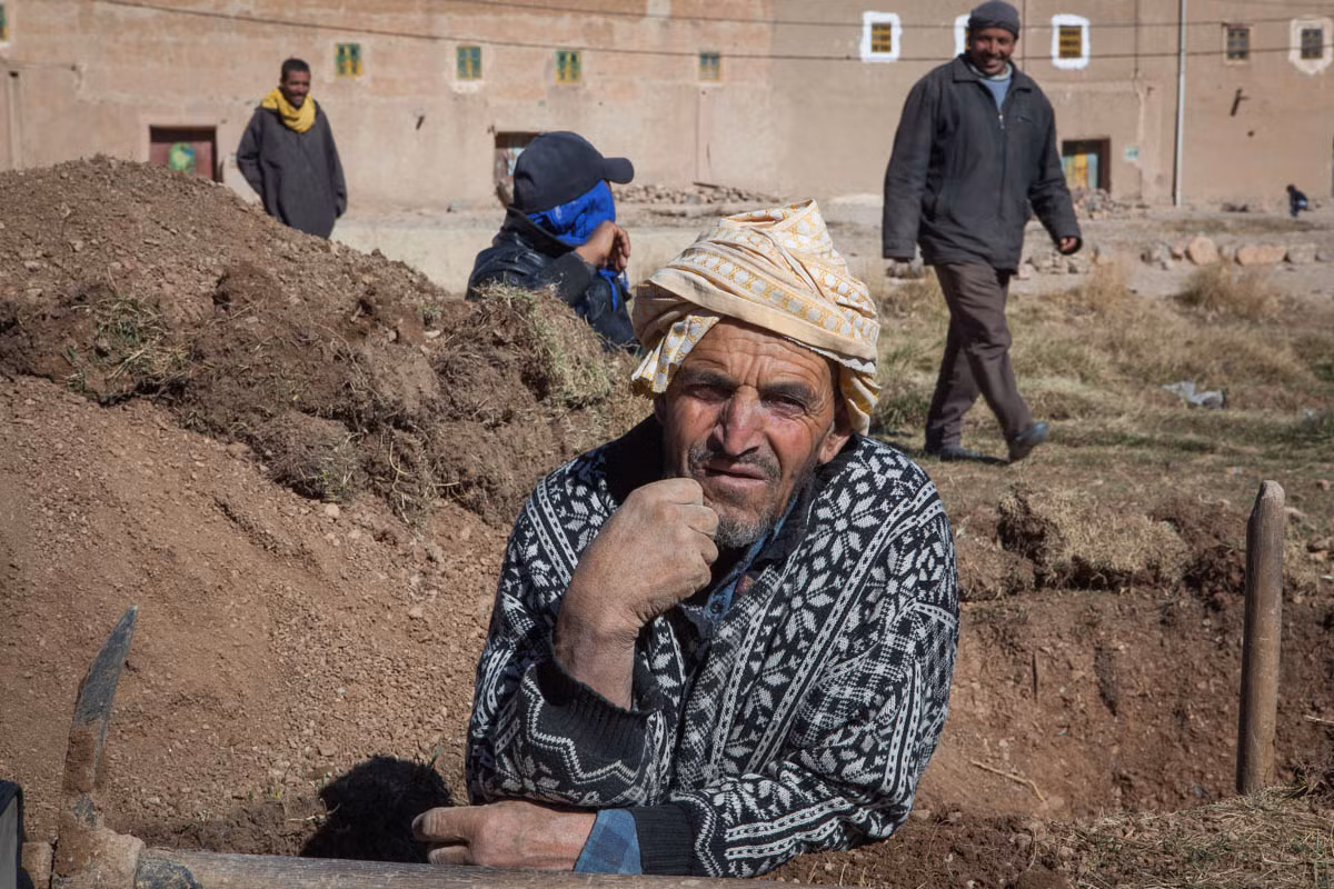 Ông Ali Ozaani, 68 tuổi, từng may mắn sống sót trong một vụ tai nạn ở mỏ muối nơi ông làm việc năm 2004.