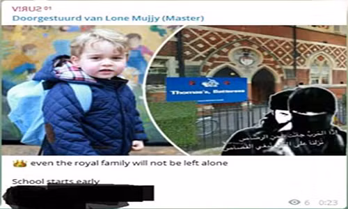 Hoàng tử nhí George từng bị đe dọa tấn công. Ảnh: DM.