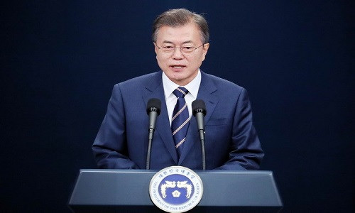 Tổng thống Hàn Quốc Moon Jae-in. (Nguồn: THX/TTXVN)